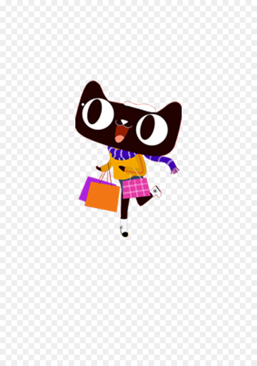 Tmall Mascot - Cartoon Lynx Shopping png download - 2480*3508 - Free Transparent Tmall png Download.