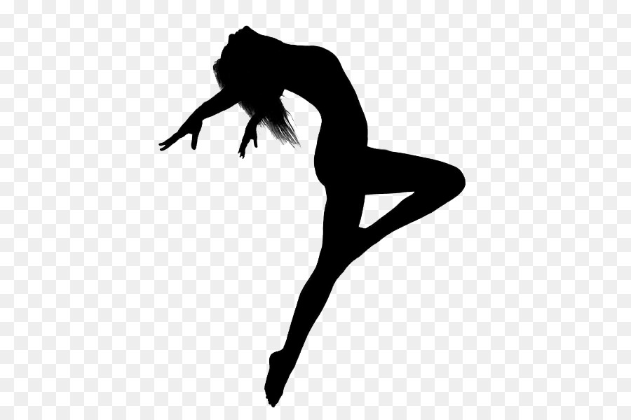 Modern dance Silhouette Ballet Dancer Clip art - dancer png download - 500*600 - Free Transparent  png Download.