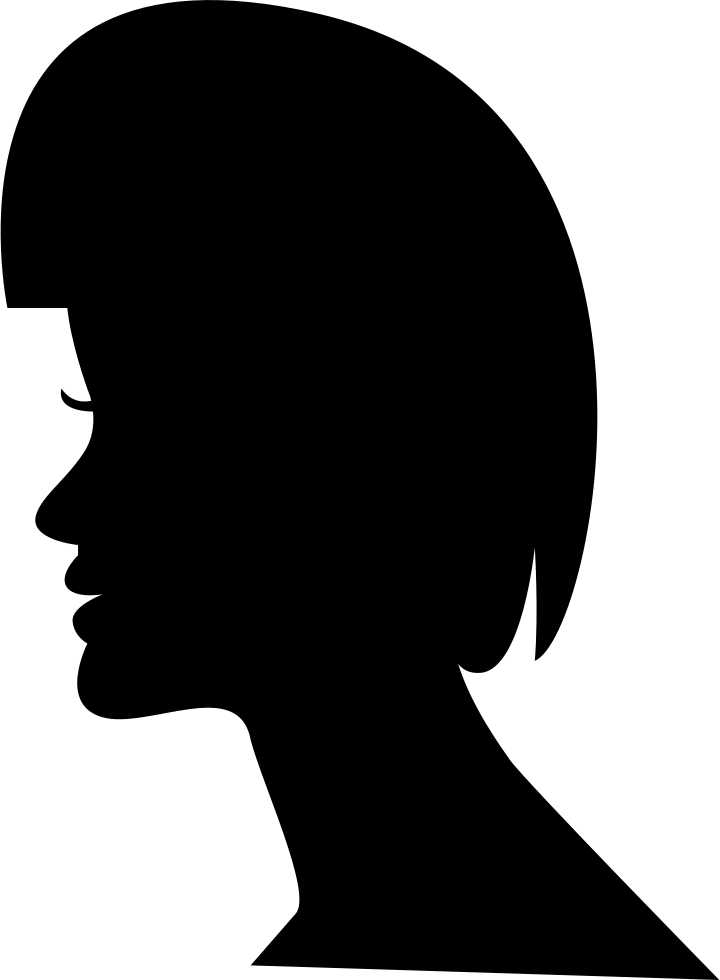 male face silhouette png
