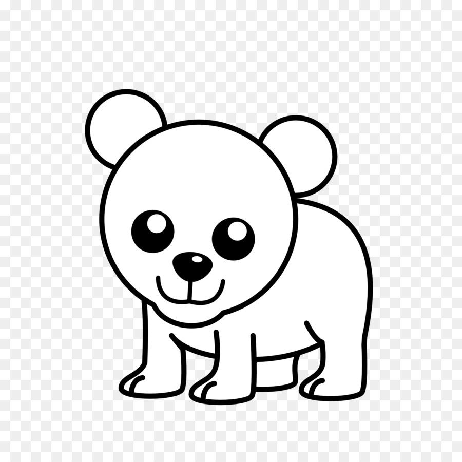 Polar bear American black bear Koala Clip art - Cub Cliparts png download - 1969*1969 - Free Transparent  png Download.