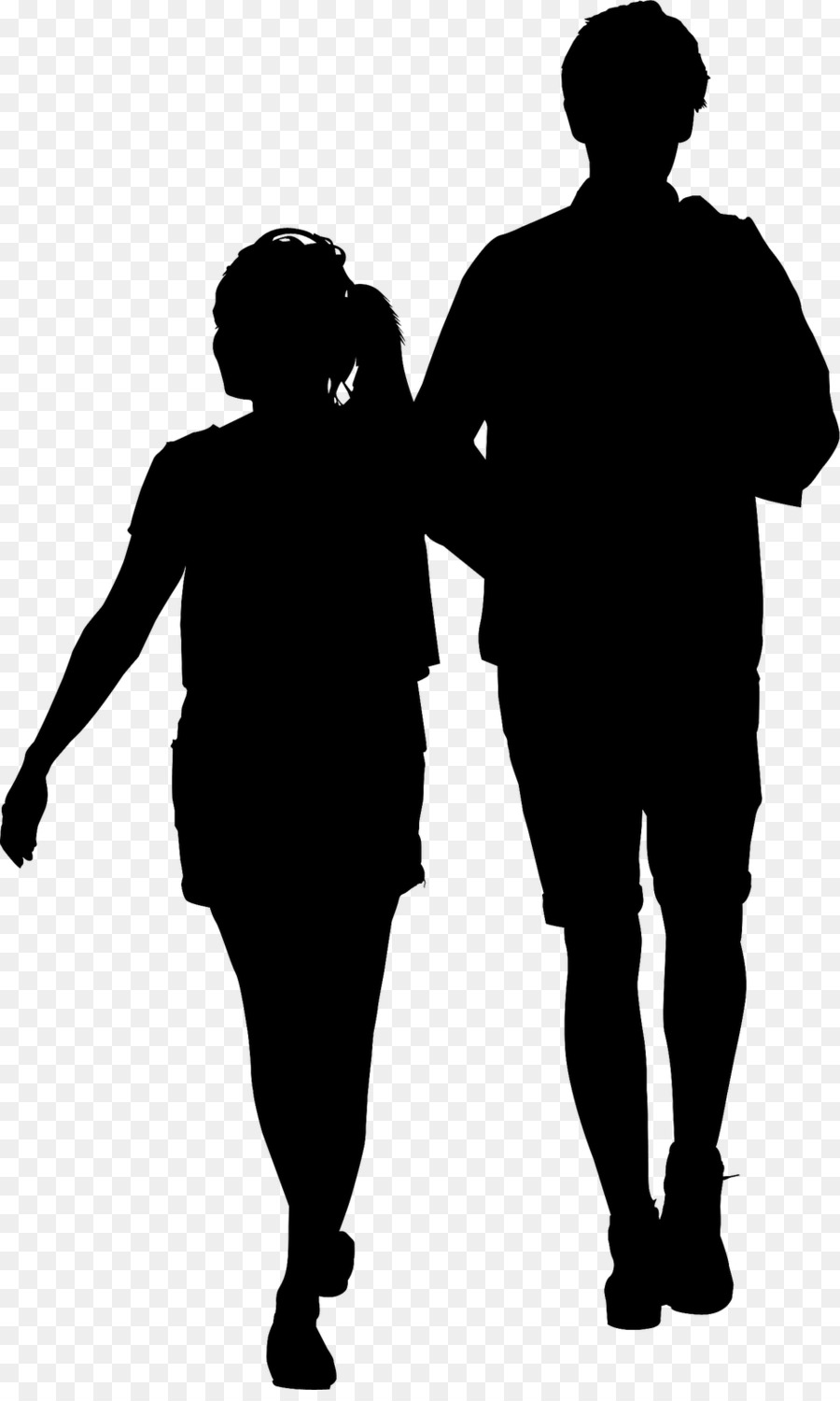 Free Man And Woman Silhouette Vector, Download Free Man And Woman ...