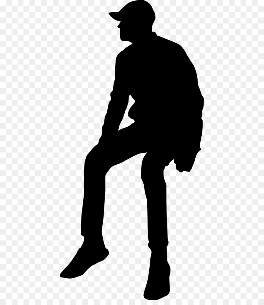 Silhouette Clip art - sitting Silhouette png download - 491*1024 - Free Transparent Silhouette png Download.