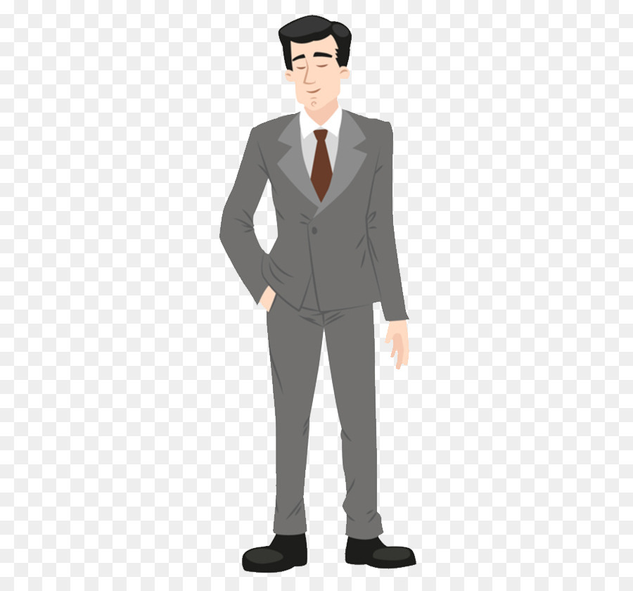 Suit Cartoon Formal wear Illustration - Suits men png download - 600*834 - Free Transparent Suit png Download.