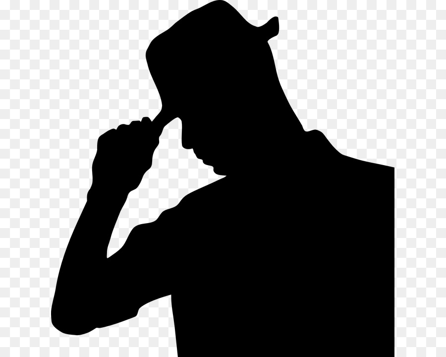 man in top hat silhouette profile