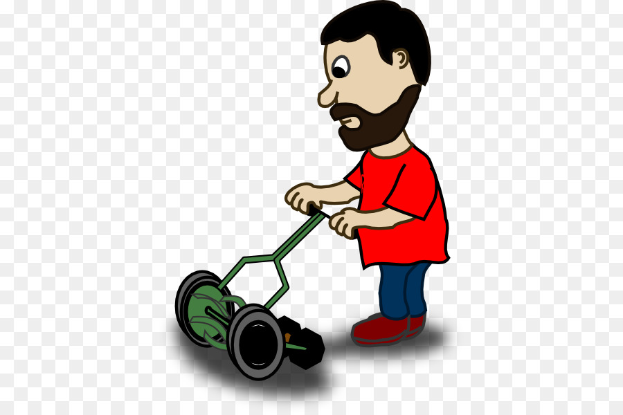Lawn Mowers Riding mower Clip art - Man Mowing Cliparts png download - 444*597 - Free Transparent Lawn Mowers png Download.