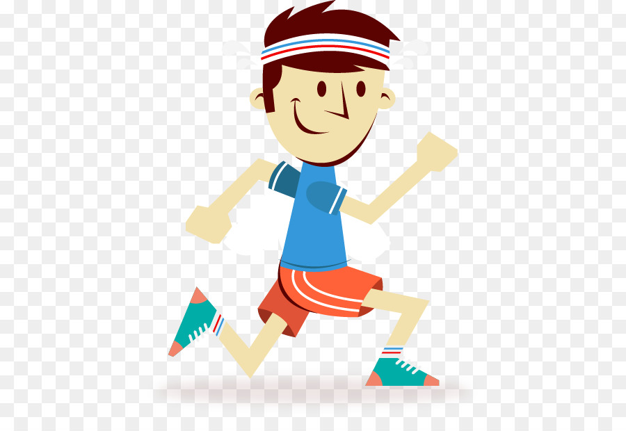 Marathon training Running Cartoon Sport - Vector cartoon man running fitness png download - 524*617 - Free Transparent Marathon Training png Download.