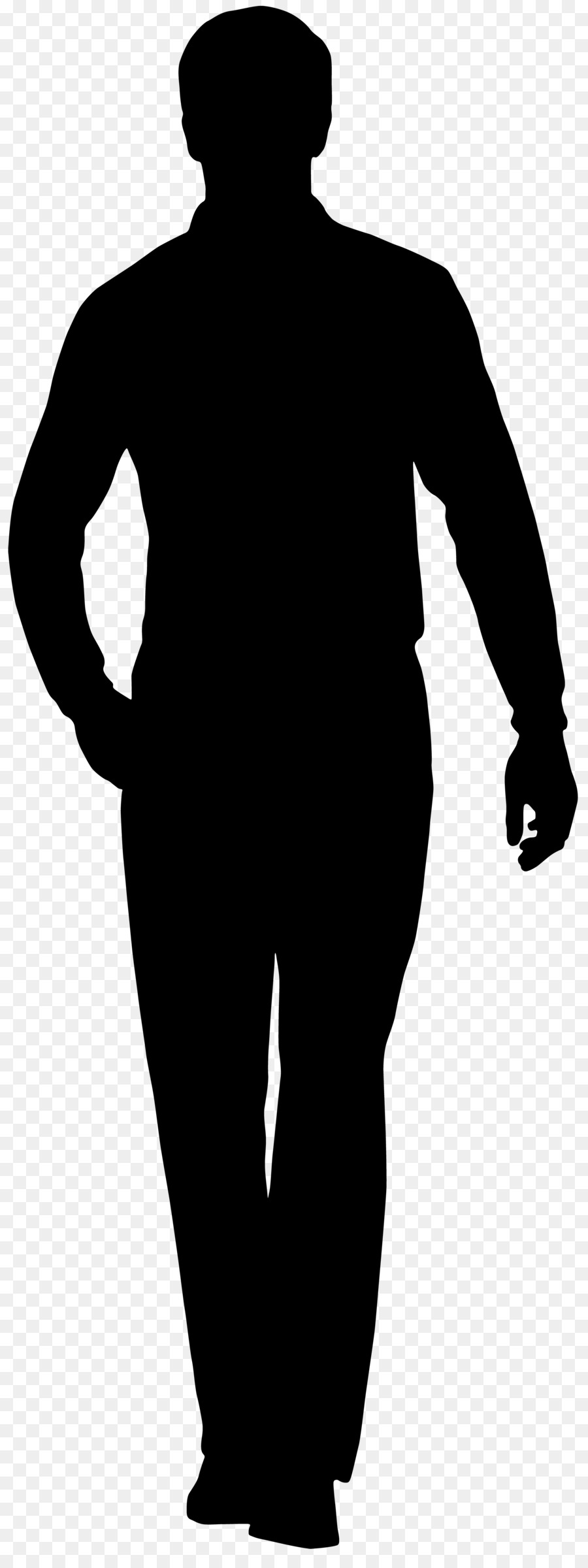 Clip art Silhouette Image Walking Vector graphics - Silhouette png download - 640*1280 - Free Transparent Silhouette png Download.