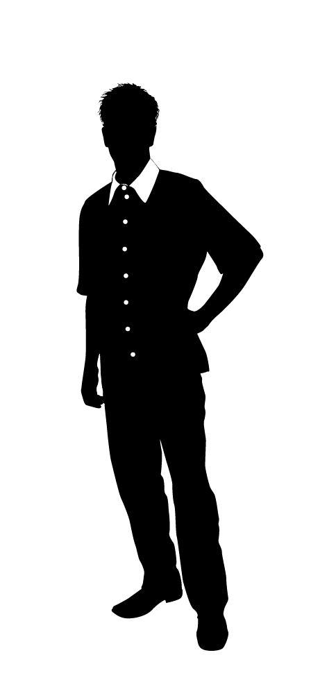 Silhouette - Handsome men silhouettes png download - 448*993 - Free ...