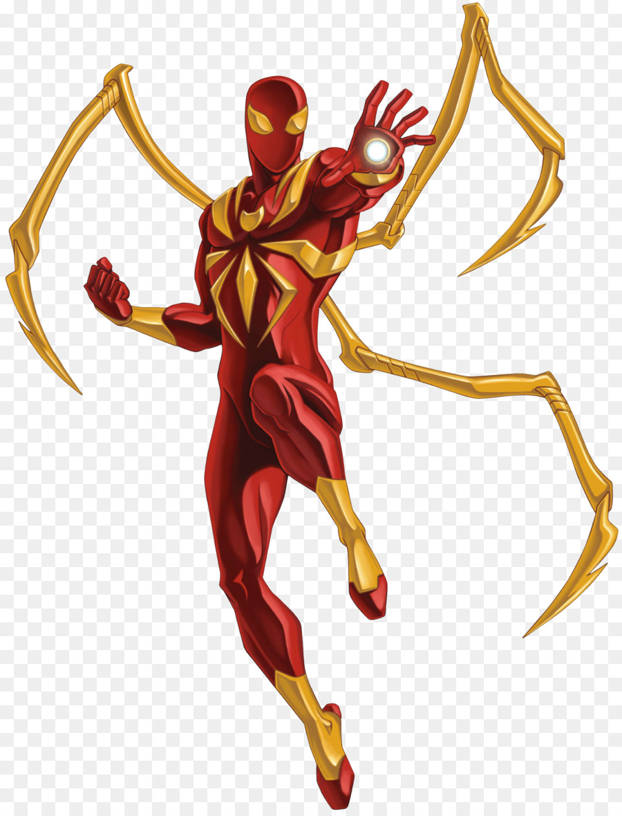 Spider-Man Iron Man Iron Fist Miles Morales Deadpool - Iron Spiderman Transparent PNG png download - 1910*2491 - Free Transparent  png Download.