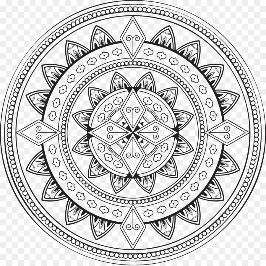 Mandala Coloring book Symbol Clip art - mandala png download - 2206*2201 - Free Transparent Mandala png Download.