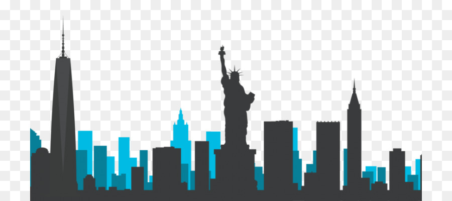 Manhattan Skyline Drawing Clip art - Silhouette png download - 780*400 - Free Transparent Manhattan png Download.