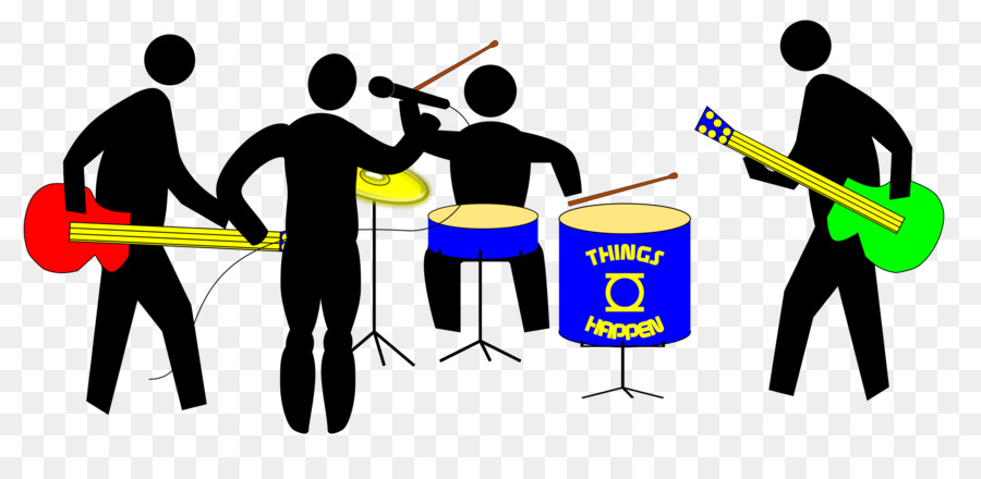 Rock Band Musical ensemble Marching band Drawing Clip art - rock band png download - 2400*1125 - Free Transparent  png Download.