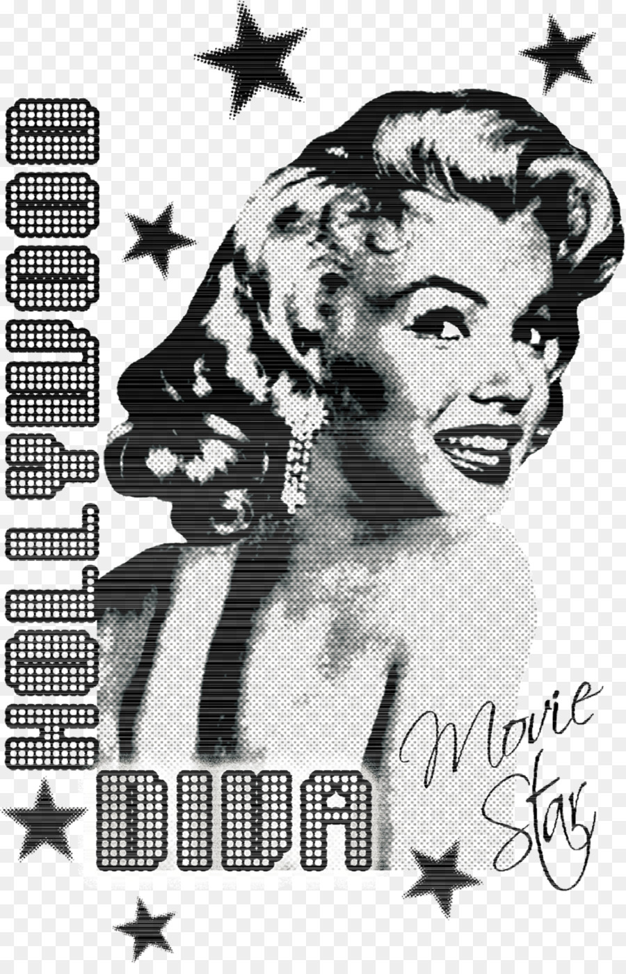 Marilyn Monroe T-shirt Printmaking Screen printing - Vector back smile Marilyn Monroe png download - 975*1500 - Free Transparent Marilyn Monroe png Download.