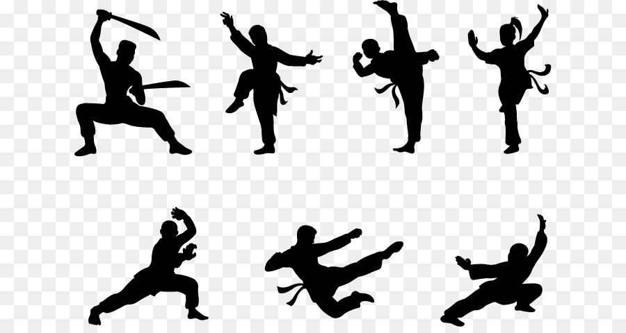 Chinese martial arts Illustration - Martial arts silhouette material png download - 686*471 - Free Transparent Chinese Martial Arts png Download.