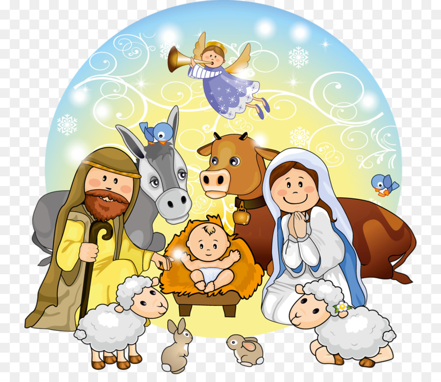 Nativity scene Manger Christmas Nativity of Jesus Clip art - Church png ...