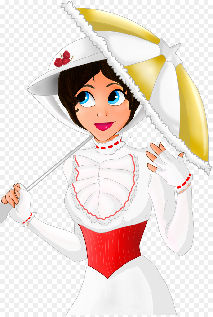 Mary Poppins Cartoon Drawing DeviantArt Clip art - Mary png download - 900*1331 - Free Transparent  png Download.