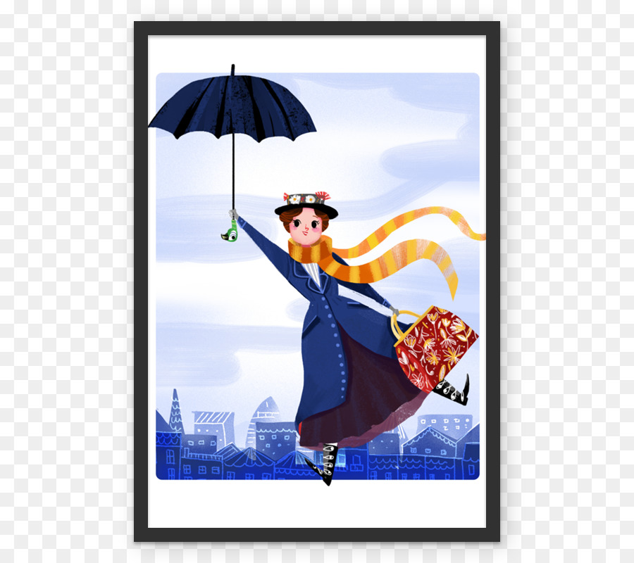 Mary Poppins Artist Illustration Illustrator - away poster png download - 800*800 - Free Transparent Mary PoPpins png Download.