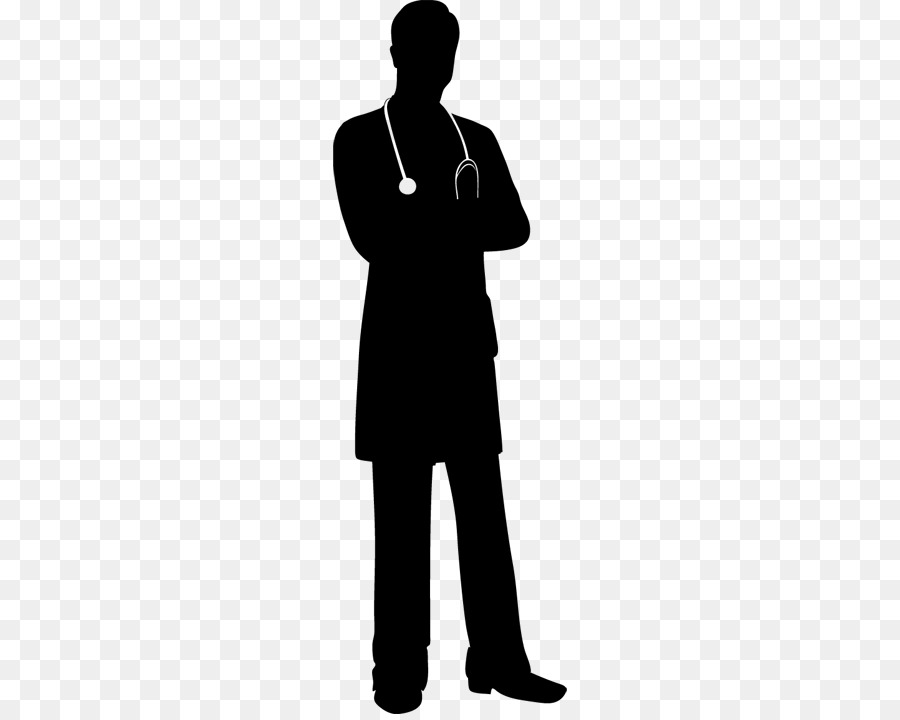 Physician Silhouette Medicine - Silhouette png download - 374*714 - Free Transparent Physician png Download.