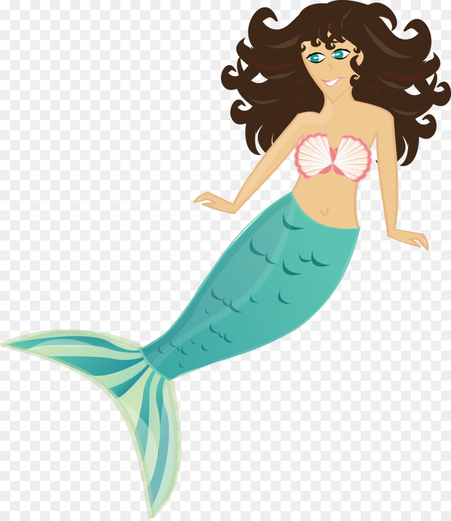Mermaid Silhouette Illustration - Vector illustration Mermaid png download - 1592*1833 - Free Transparent  png Download.