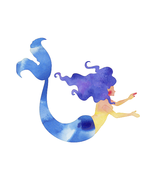 Mermaid Lucia Nanami Watercolor Painting Mermaid Png Download 500