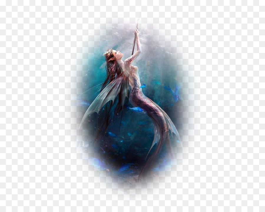 Mermaid Art Siren Legendary creature Painting - Mermaid png download - 502*708 - Free Transparent  png Download.