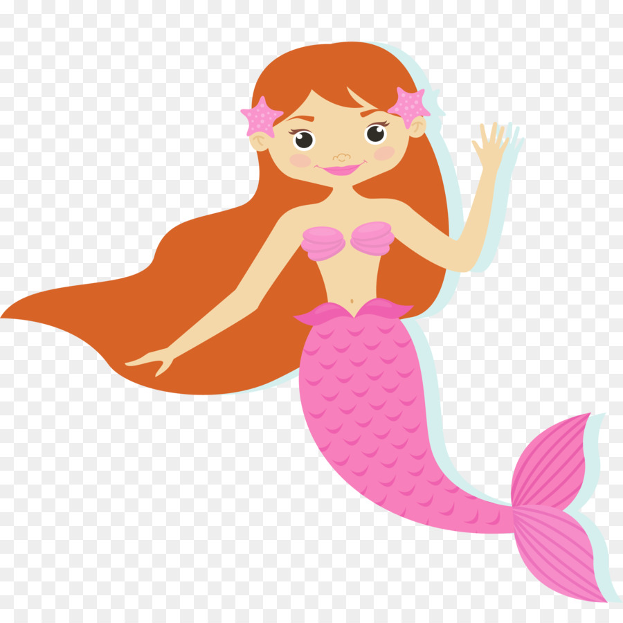 Mermaid Cartoon Illustration - Mermaid material png download - 2500*2500 - Free Transparent Mermaid png Download.