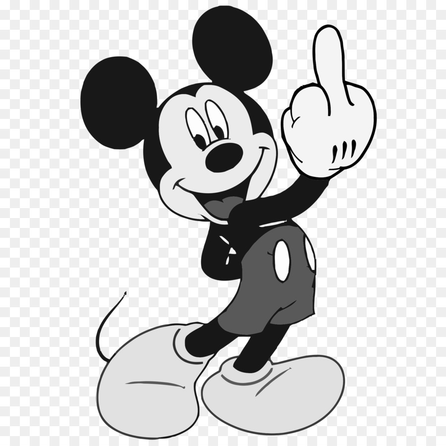 Mickey Mouse Minnie Mouse Donald Duck The finger The Walt Disney Company - mickey clipart png download - 1953*1953 - Free Transparent Mickey Mouse png Download.