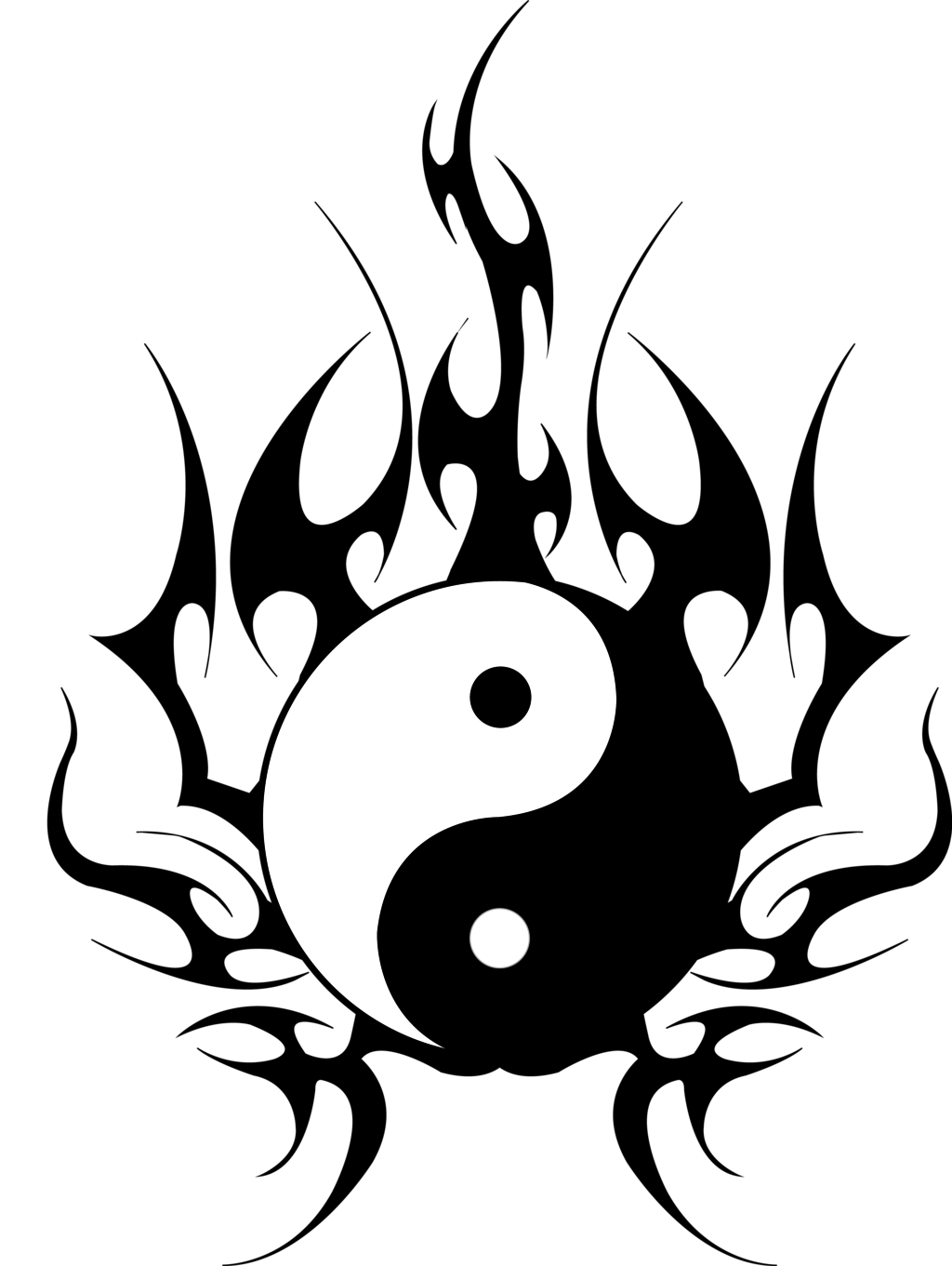 yin yang tattoo png
