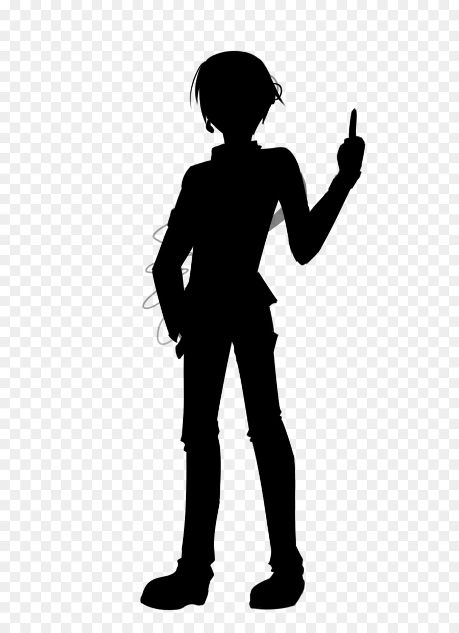 Middle finger Silhouette Clip art - Silhouette png download - 570*1235 - Free Transparent Middle Finger png Download.