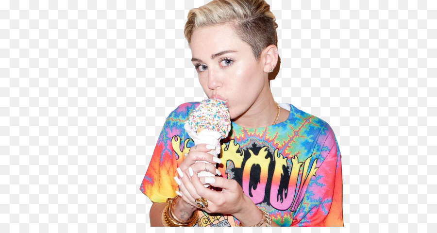 Miley Cyrus Ice Cream Cones Photo shoot - miley cyrus png download - 700*467 - Free Transparent  png Download.