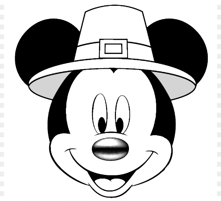 Mickey Mouse Minnie Mouse Stencil Clip art - Disney Thanksgiving Images png download - 868*819 - Free Transparent  png Download.