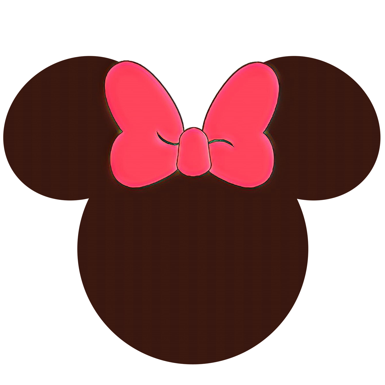 minnie mouse head silhouette clip art
