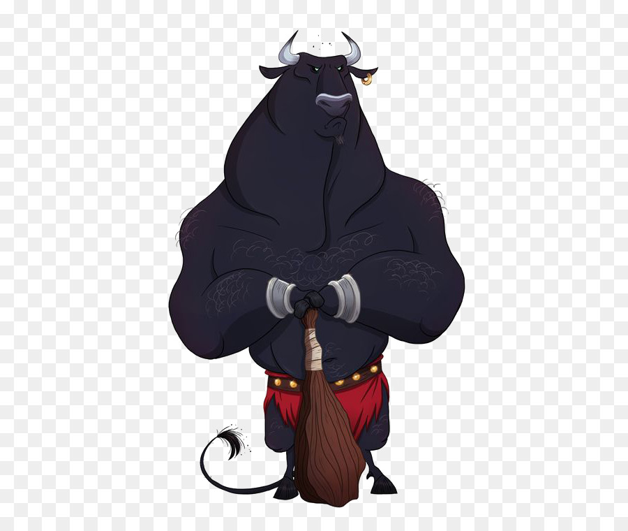 Cattle Minotaur Ox Cartoon Illustration - bull png download - 492*757 - Free Transparent Cattle png Download.