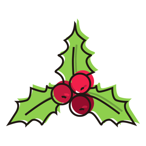 Christmas Holly Mistletoe PNG Clip-Art Image​
