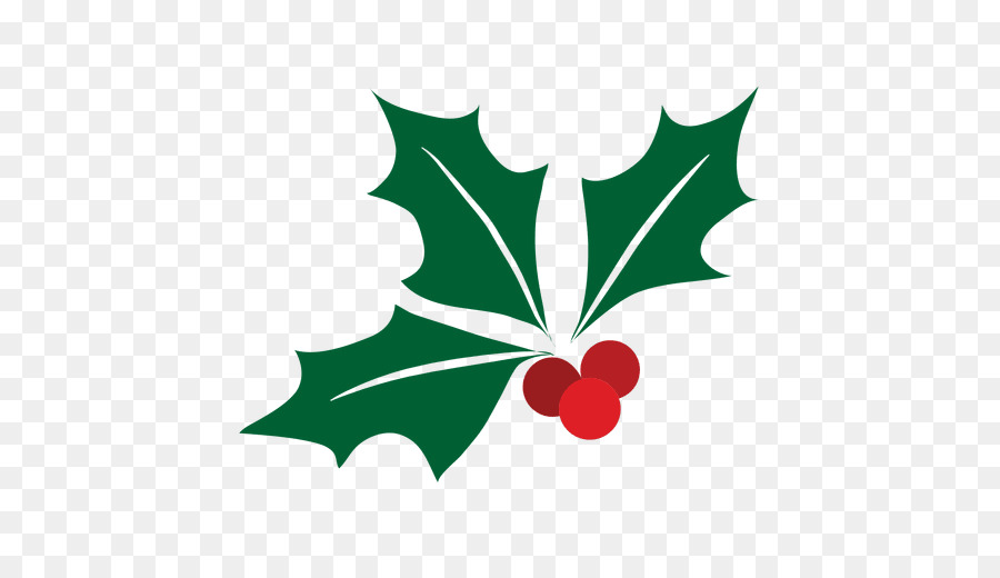 Christmas Holly Mistletoe PNG Clip-Art Image​