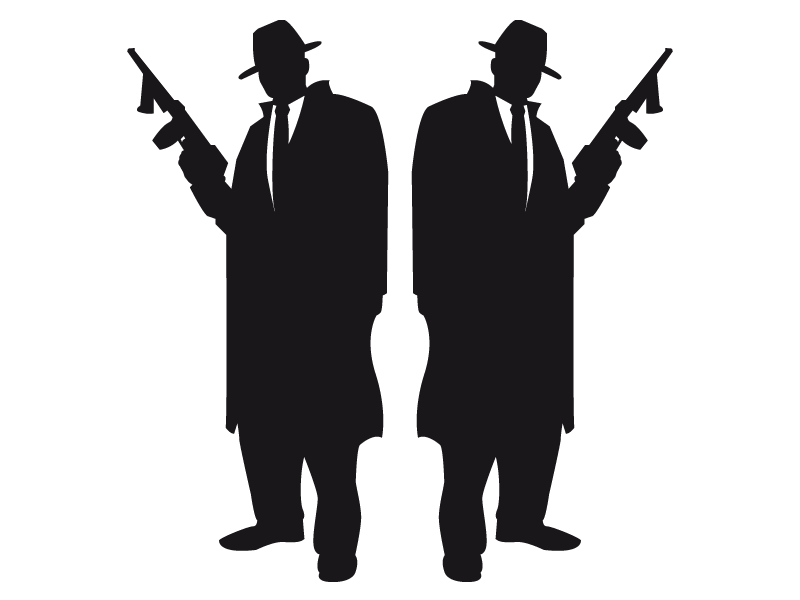 Silhouette Gangster Image Drawing Illustration - Silhouette png ...