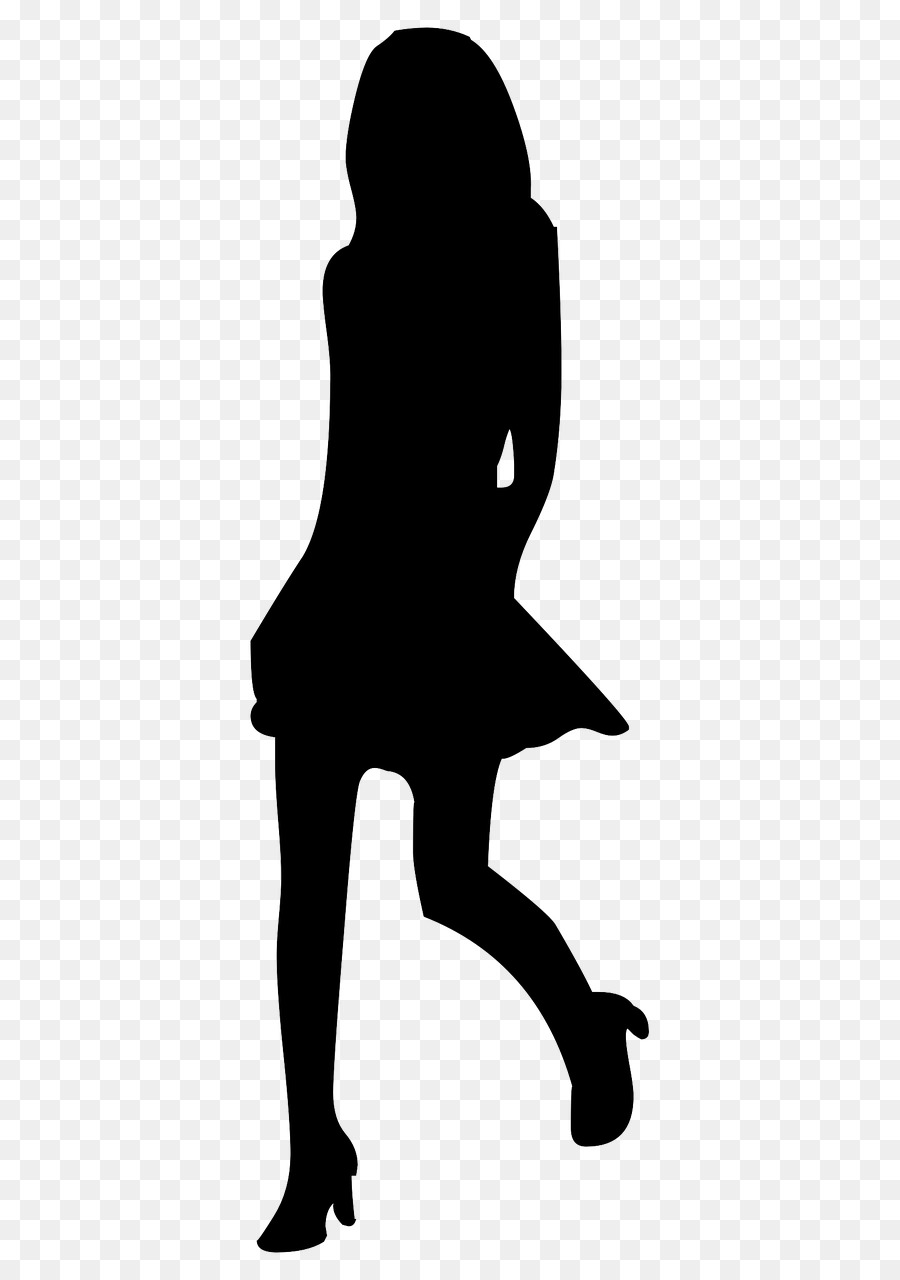 Silhouette Fashion Model Clip art - Silhouette png download - 454*1280 - Free Transparent  png Download.