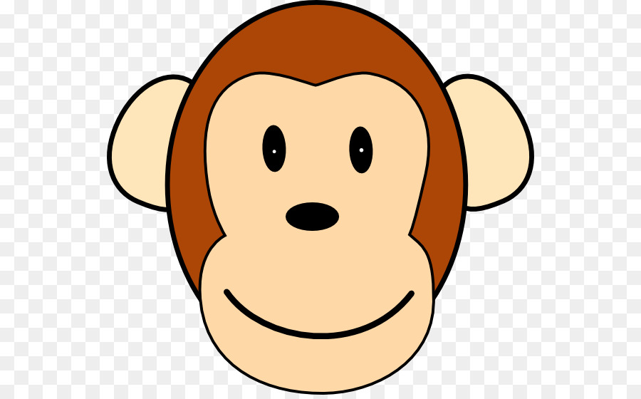 Monkey Ape Chimpanzee Clip art - monkey face png download - 600*554 - Free Transparent Monkey png Download.
