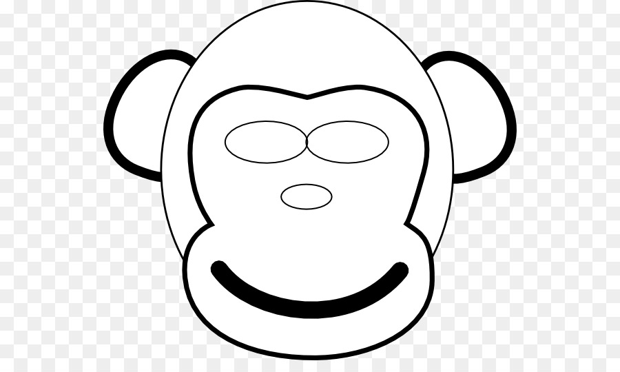Drawing Monkey Chimpanzee Clip art - monkey face png download - 600*523 - Free Transparent  png Download.