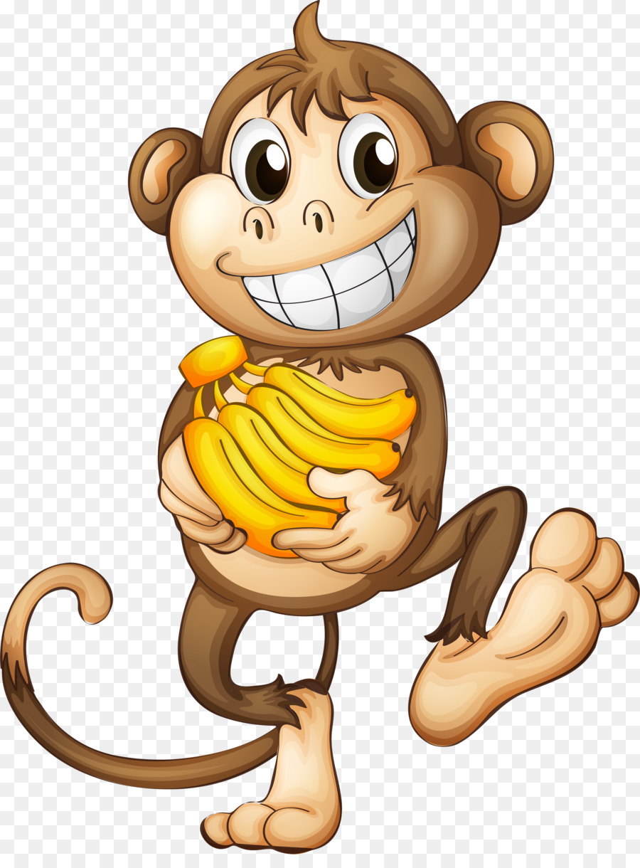 Monkey Banana Clip art - Cute monkey png download - 2863*3822 - Free Transparent Monkey png Download.