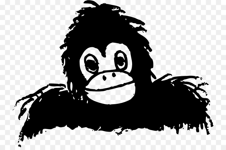 Gorilla Ape Silhouette Clip art - gorilla png download - 800*590 - Free Transparent Gorilla png Download.