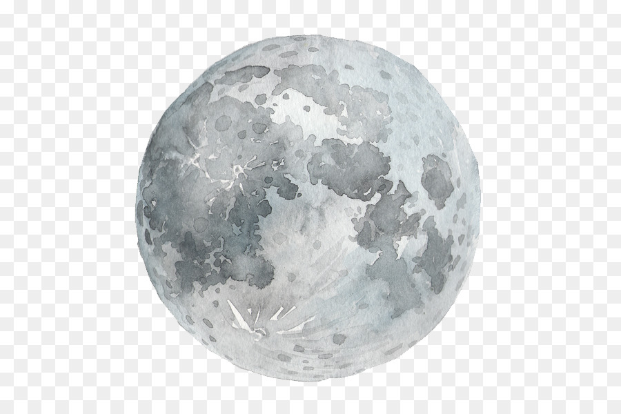 Watercolor painting Full moon Photography - moon png download - 591*591 - Free Transparent Watercolor Painting png Download.