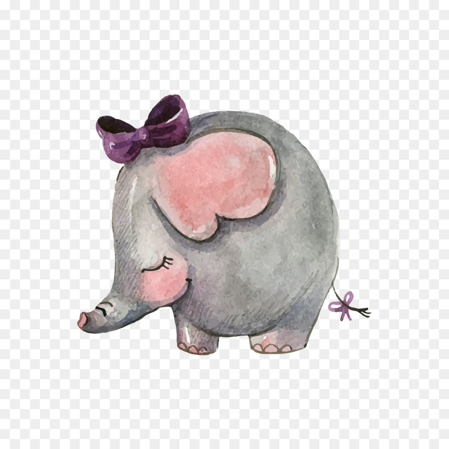 Wedding invitation Asian elephant Mothers Day - Drawing baby elephant png download - 2000*2000 - Free Transparent Wedding Invitation png Download.