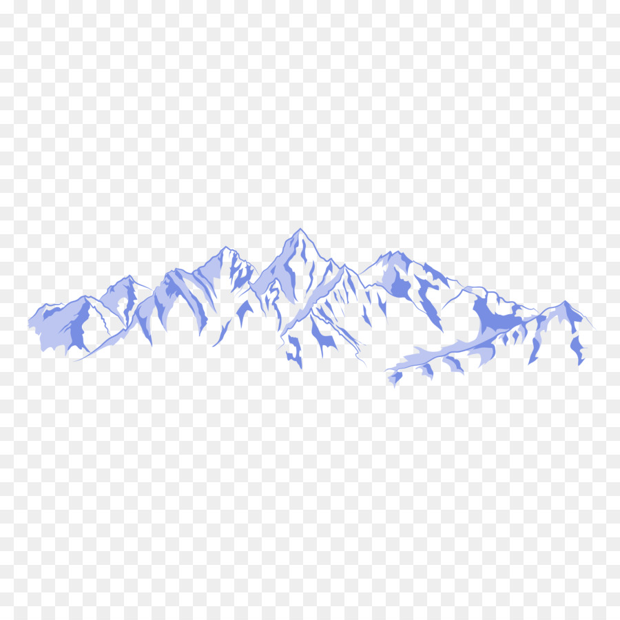 Очертание гор на белом фоне