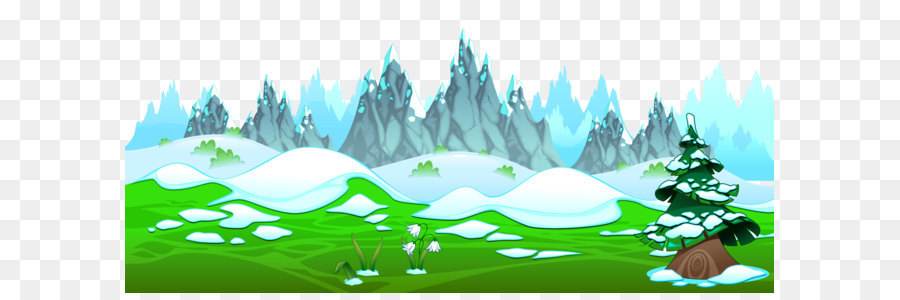 Spring Clip art - Early Spring with Icy Mountains Ground PNG Clipart png download - 4999*2256 - Free Transparent Mountain png Download.