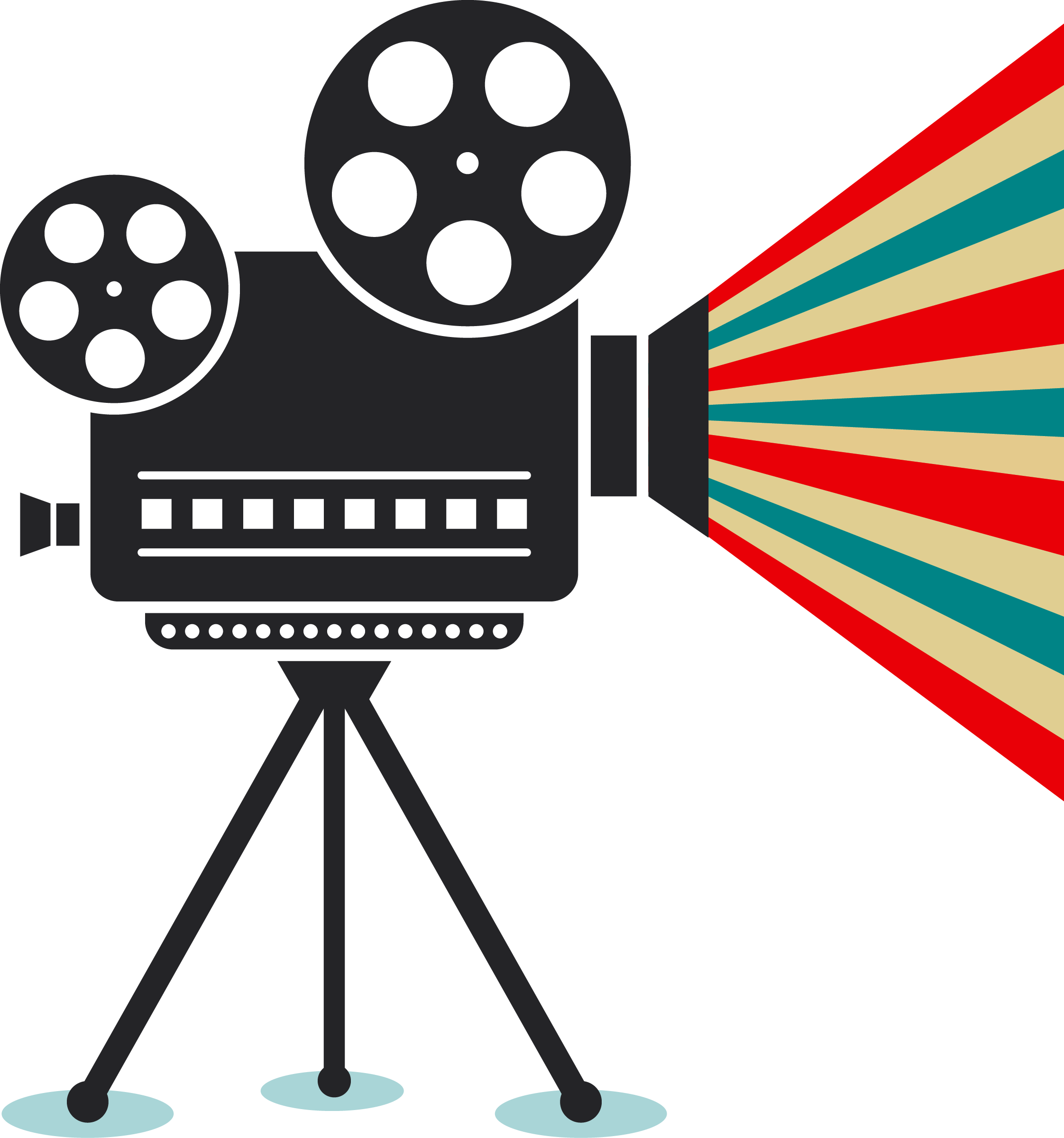 old movie projector clipart