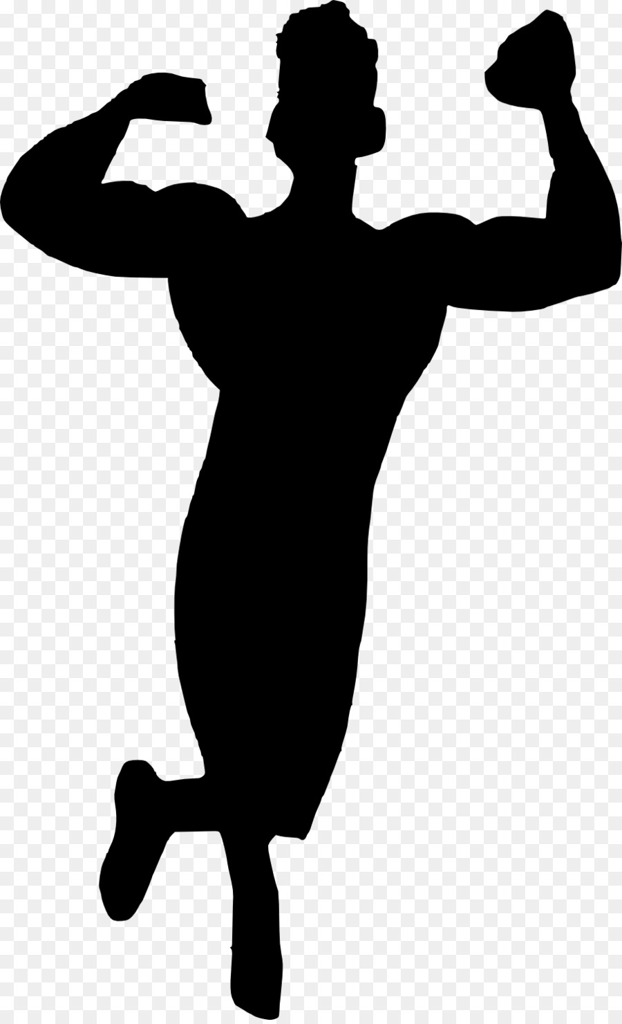 Silhouette Bodybuilding Muscle - bodybuilding png download - 916*1500 - Free Transparent Silhouette png Download.