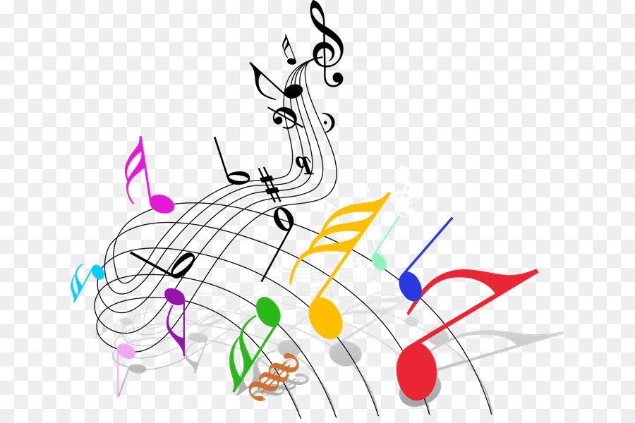 Musical note Musical theatre Color Clip art - musical png download - 700*594 - Free Transparent  png Download.