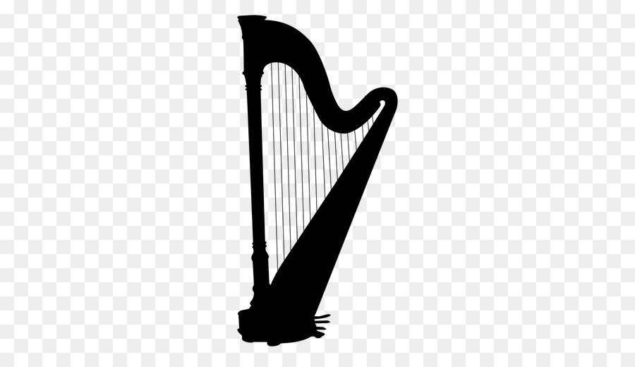 Celtic harp Silhouette Musical Instruments - harp png download - 512*512 - Free Transparent  png Download.