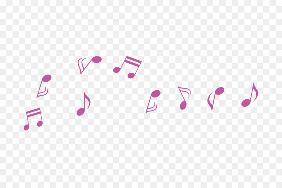 Musical note Staff Symbol Musical notation - Pink notes png download - 962*636 - Free Transparent  png Download.